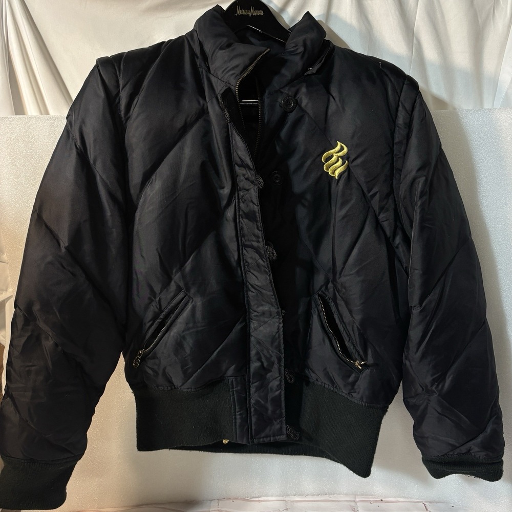 Vintage Rocawear Down Puffer Black Jacket Womens Size 2X Y2K